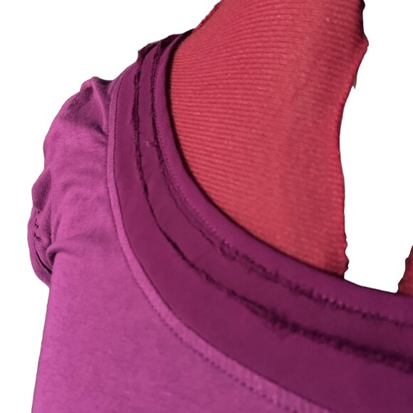 MEXX - Raspberry pink Short puffed sleeves shirt with layered - medium - Picture 2 of 8